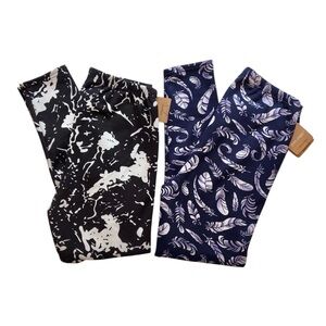 NEW Just Cozy Leggings Women’s XL Skinny High Rise Patterned Stretchy Pants NWT